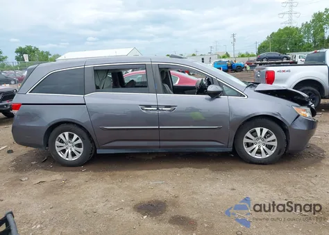 2015 Honda Odyssey Ex-L из США, поврежденный, VIN 5FNRL5H67FB049842